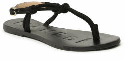 Manebi Szandál Manebi Suede Leather Sandals V 2.2 Y0 Black Knot Thongs 36 Női
