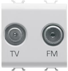 Gewiss Priza TV+FM 2M Gewiss Chorus alb GW10381 (GW10381)