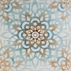 Eurofirany Mandala kézzel festett falikép 486a Kék 80x80 cm