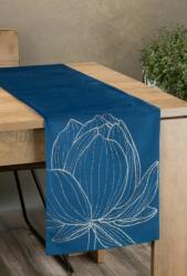 Eurofirany Blink12 bársony asztali futó Gránátkék 35x220 cm