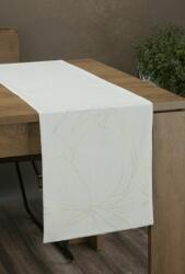 Eurofirany Blink12 bársony asztali futó Fehér 35x180 cm