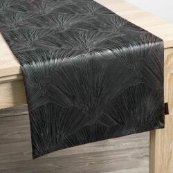 Eurofirany Goja Pierre Cardin bársony asztali futó Fekete 40x140 cm