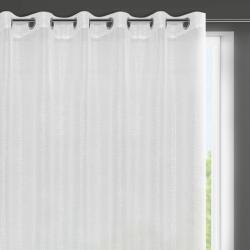 Eurofirany Emma fényes szállal átszőtt fényáteresztő függöny Fehér/ezüst 290x145 cm
