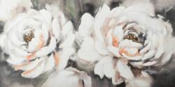 Eurofirany Fehér rózsák virág festmény 408 Szürke/fehér 60x120 cm