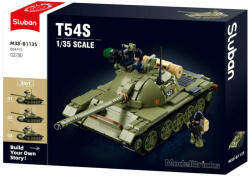 Sluban Model Bricks Army - 3 az 1-ben T-54S közepes harckocsi építőjáték készlet (M38-B1135)