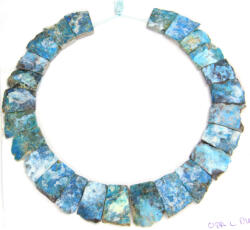 Colan Opal Albastru Natural Neregulat 17-28 x 14-20 mm - Unicat