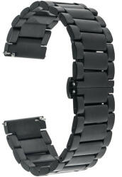 iUni Curea ceas Smartwatch Samsung Galaxy Watch 46mm, Samsung Watch Gear S3, iUni 22 mm Otel Inoxidabil, Black (509964)