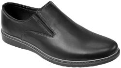 GKR Ciucaleti Pantofi barbati casual, din piele naturala negru, CIUCALETI SHOES, 330ELN - ciucaleti