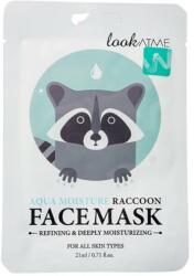 Look At Me Mască din țesătură pentru față, cu efect hidratant - Look At Me Aqua Moisture Raccoon Face Mask 21 ml