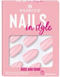 Essence Unghii false cu adeziv - Essence Nails In Style Rose And Shine 12 buc