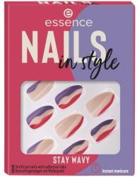 Essence Unghii false cu adeziv - Essence Nails In Style Stay Wavy 12 buc