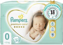 Pampers Бебешки пелени Pampers - Premium Care 0, 30 броя (02.02107) - baby