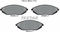 TEXTAR set placute frana, frana disc TEXTAR Q+ 2526801 (2526801)