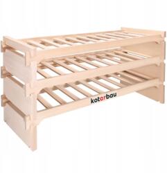 KOTARBAU Raft de vin din lemn raft modular de 30 de sticle (P240) Raft