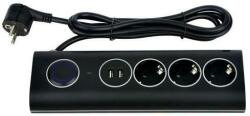 Strohm 3 Plug + 2 USB 1.5 m Switch (18011803)