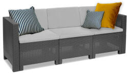 Leziter City 3 üléses kerti kanapé (LBIC3K)