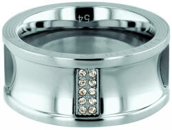 Tommy Hilfiger Luxus acél gyűrű TH2780034 kristályokkal 58 mm