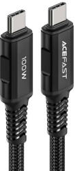 ACEFAST Cable USB-C to USB-C Acefast C4-03, 100W, 2m (black) (C4-03 black) - scom