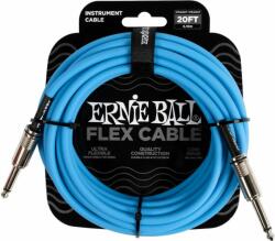Ernie Ball 6417 Flexcable 6m gitárkábel, egyenes csatlakozók, kék
