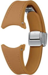 Samsung D-Buckle Hybrid Eco-Leather Band pentru Galaxy Watch6, Slim (S/M), Camel (ET-SHR93SDEGEU) - vexio