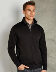 Kustom Kit Férfi hosszú ujjú pulóver Kustom Kit Regular Fit Zipped Sweatshirt XS, Fekete