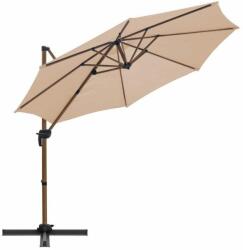 Mirpol Kerti/terasz esernyő, csuklós, bézs, 300 cm, Róma (MCTART-278823)