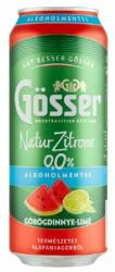Gösser Natur Zitrone bobozos, 0, 5 l 0% görögdinnye- lime