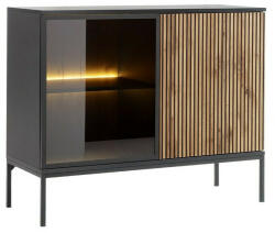  Szekrény Soferi 107 (Fekete + Wotan tölgy)