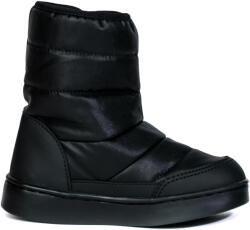 Bibi Shoes Ghete Fete Ghete Fete Bibi Urban Boots New Black cu Velcro Imblanite Bibi Shoes Negru 30