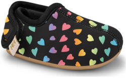 Bibi Shoes Pantofi sport Casual Fete Botosei de Interior Antiderapanti Afeto Joy Hearts Bibi Shoes Negru 22