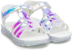 Bibi Shoes Sandale Fete Sandale Fete BIBI Flat Form Holografic Glitter Bibi Shoes Alb 39