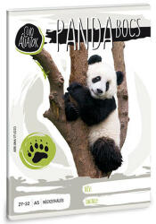  Cuki állatok panda kockás füzet (006821) - jatekrt