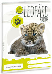 Cuki állatok leopárd kockás füzet (002595) - jatekrt