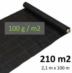 210m2 Agroszövet 100 g/m2/ 2, 1 m x 100 fm / Fekete