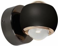 V-TAC fali kétirányú 10W beltéri LED lámpa, fekete házzal, meleg fehér - SKU 23007 (23007)