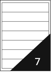 Fortuna Etikett FORTUNA 192x38 mm univerzális 700 etikett/doboz 100 ív/doboz (FO00057)