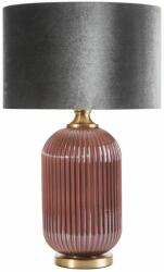 Eurofirany Marita asztali lámpa bársony búrával Bordó/ezüst 41x65 cm