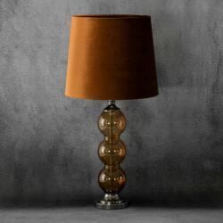 Eurofirany Haidi asztali lámpa bársony búrával Vörös 32x38x78 cm