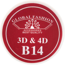 Global Fashion Gel UV 4D plastilina, gel plastart, Global Fashion, B14, 7g, culoare rosie - global-fashion