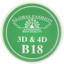 Global Fashion Gel UV 4D plastilina, gel plastart, Global Fashion, B18, 7g, verde deschis - global-fashion