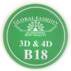 Global Fashion Gel UV 4D plastilina, gel plastart, Global Fashion, B18, 7g, verde deschis