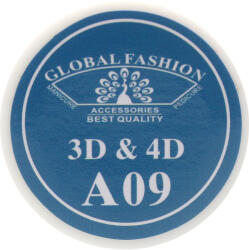 Global Fashion Gel UV 4D plastilina, gel plastart, Global Fashion, A09, 7g, albastru deschis - global-fashion