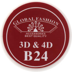 Global Fashion Gel UV 4D plastilina, gel plastart, Global Fashion, B24, 7g, culoare rosie - global-fashion