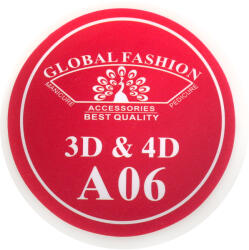 Global Fashion Gel UV 4D plastilina, gel plastart, Global Fashion, A06, 7g, rosu - global-fashion