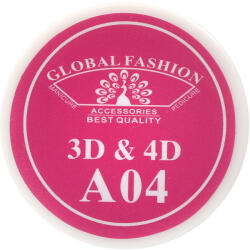 Global Fashion Gel UV 4D plastilina, gel plastart, Global Fashion, A04, 7g, culoare roz - global-fashion