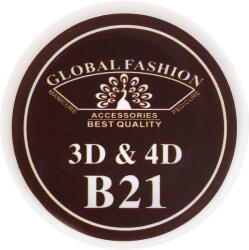 Global Fashion Gel UV plastilina 4D, gel plastart, Global Fashion, B21, 7g, maro inchis - global-fashion