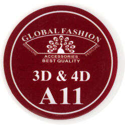Global Fashion Gel UV 4D plastilina, gel plastart, Global Fashion, A11, 7g, culoare bordo - global-fashion