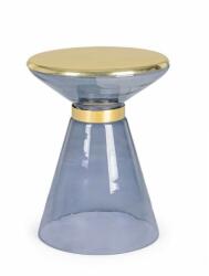 Bizzotto Masuta sticla gri aurie Amber 36x46 cm (0746509) Masa de cafea