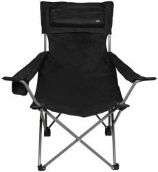 Fox Outdoor Scaun pliabil camping Fox Outdoor Deluxe, cordura, negru, perna inclusa, max 150 kg, cu husa