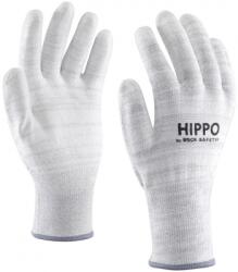 ROCK SAFETY Manusi din nailon ESD din fibra de carbon, rezistente la taiere, cu palma imersata in PU, marime: 08, Gri, Rock Safety Hippo HIPPO/8